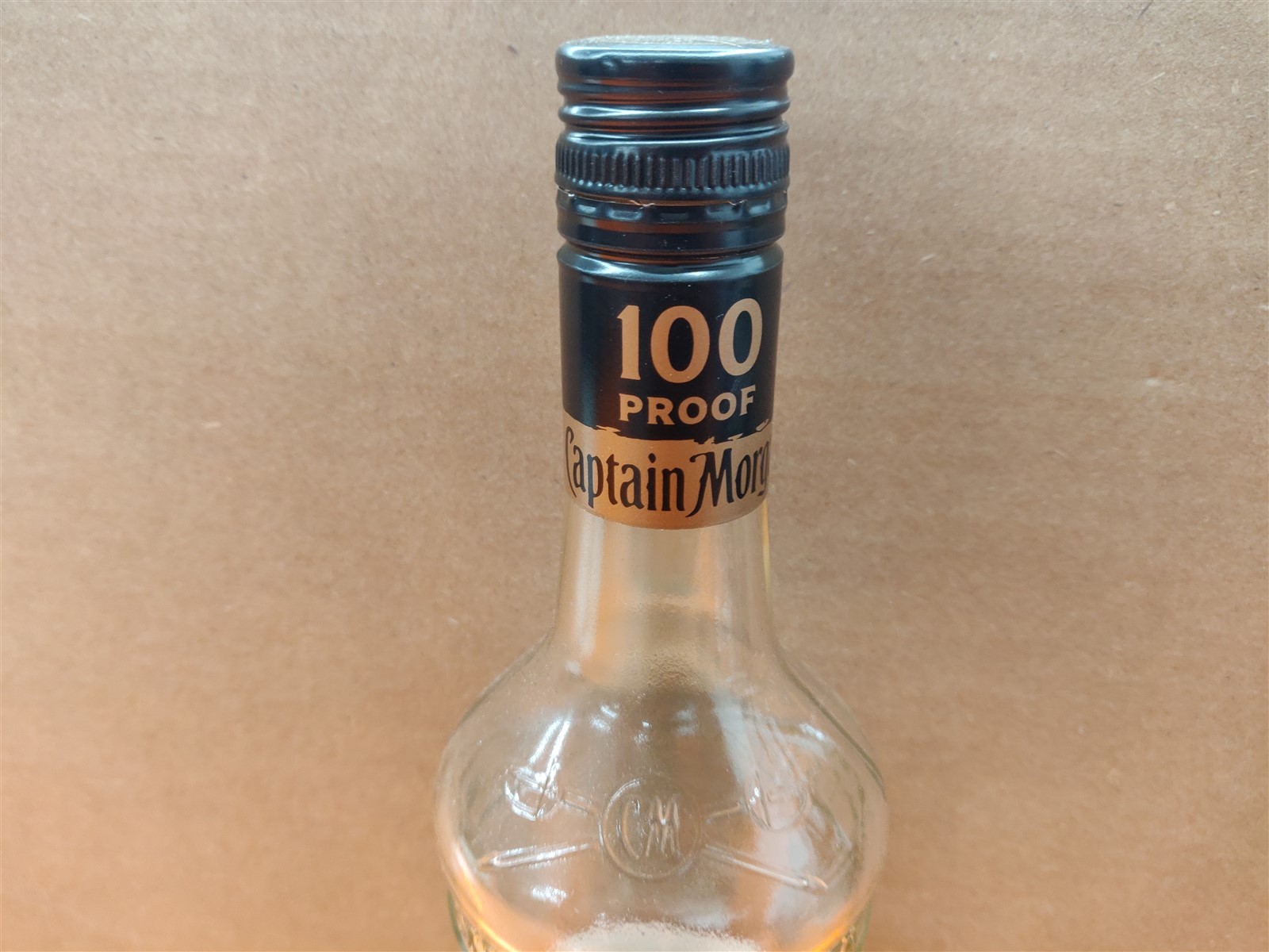 ⭐️⭐️⭐️⭐️⭐️ EMPTY 750mL Captain Morgan Original Spiced Rum Bottle for Craft/Décor