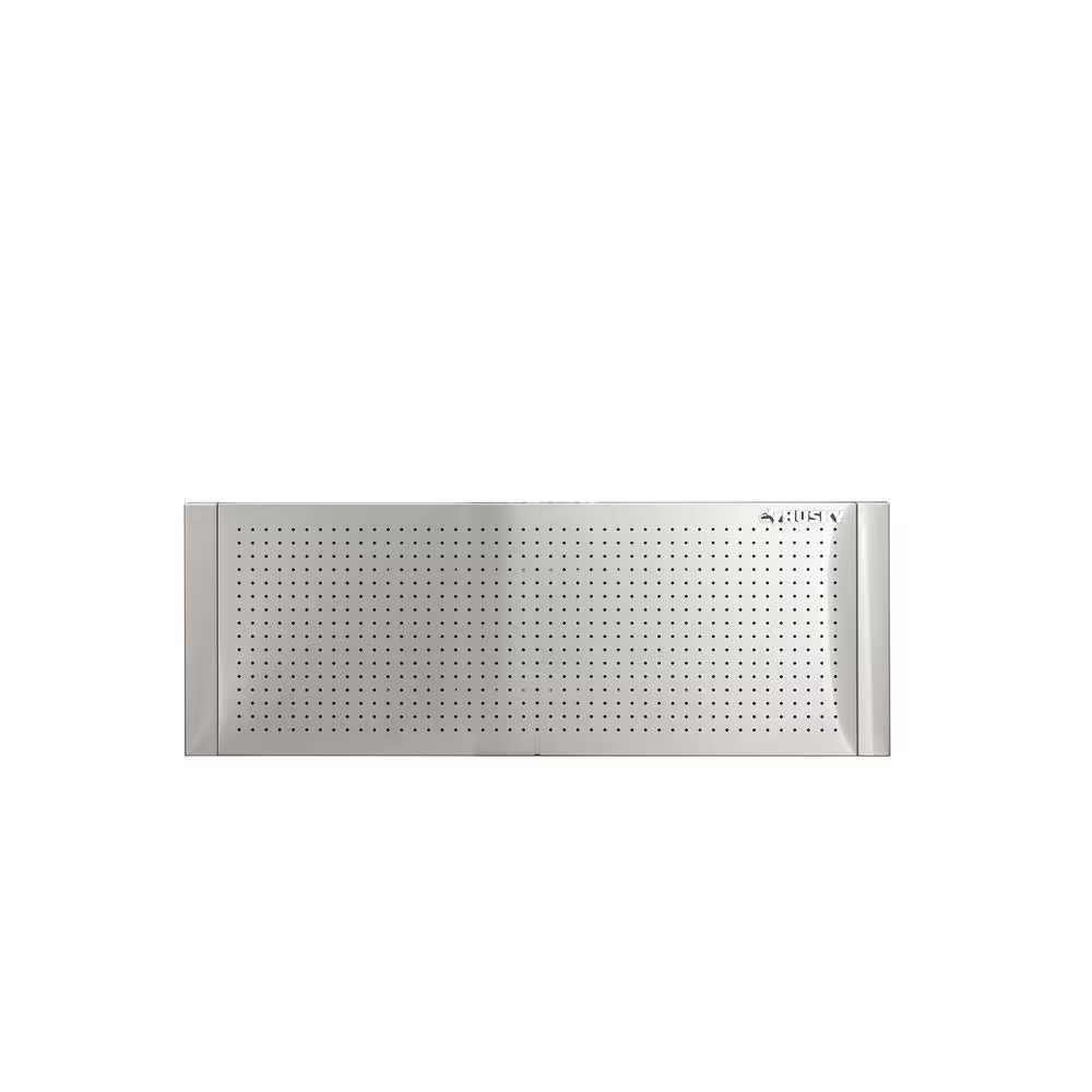 52 in. W to 72 in. W Adjustable Pegboard, Stainless Steel
