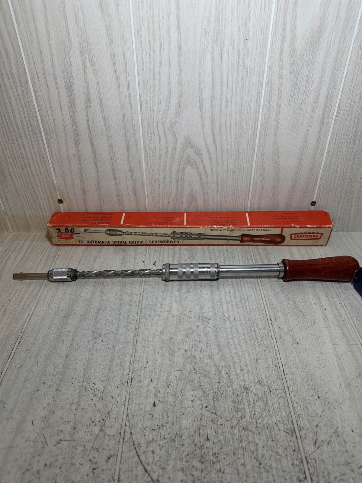Vtg CRAFTSMAN 19” Automatic Spiral Ratchet Screwdriver Drill 72931 West Germany