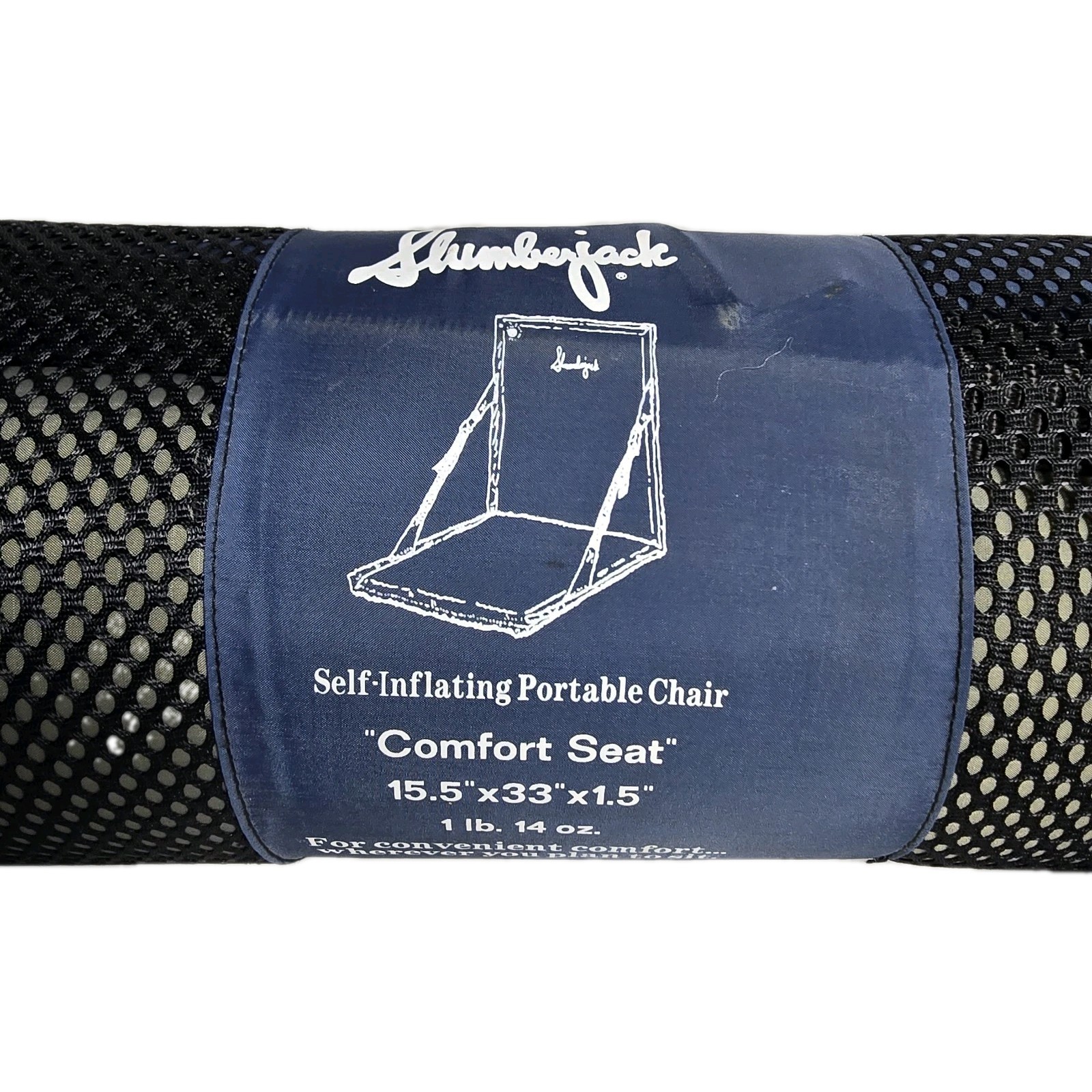 Slumberjack Self Inflating Portable Chairs Navy Blue. #A1171