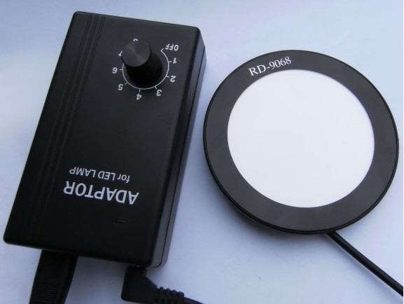 New 3.5inch LED Light 90mm ROUND PLATE FOR MICROSCOPES ILLUMINATORS