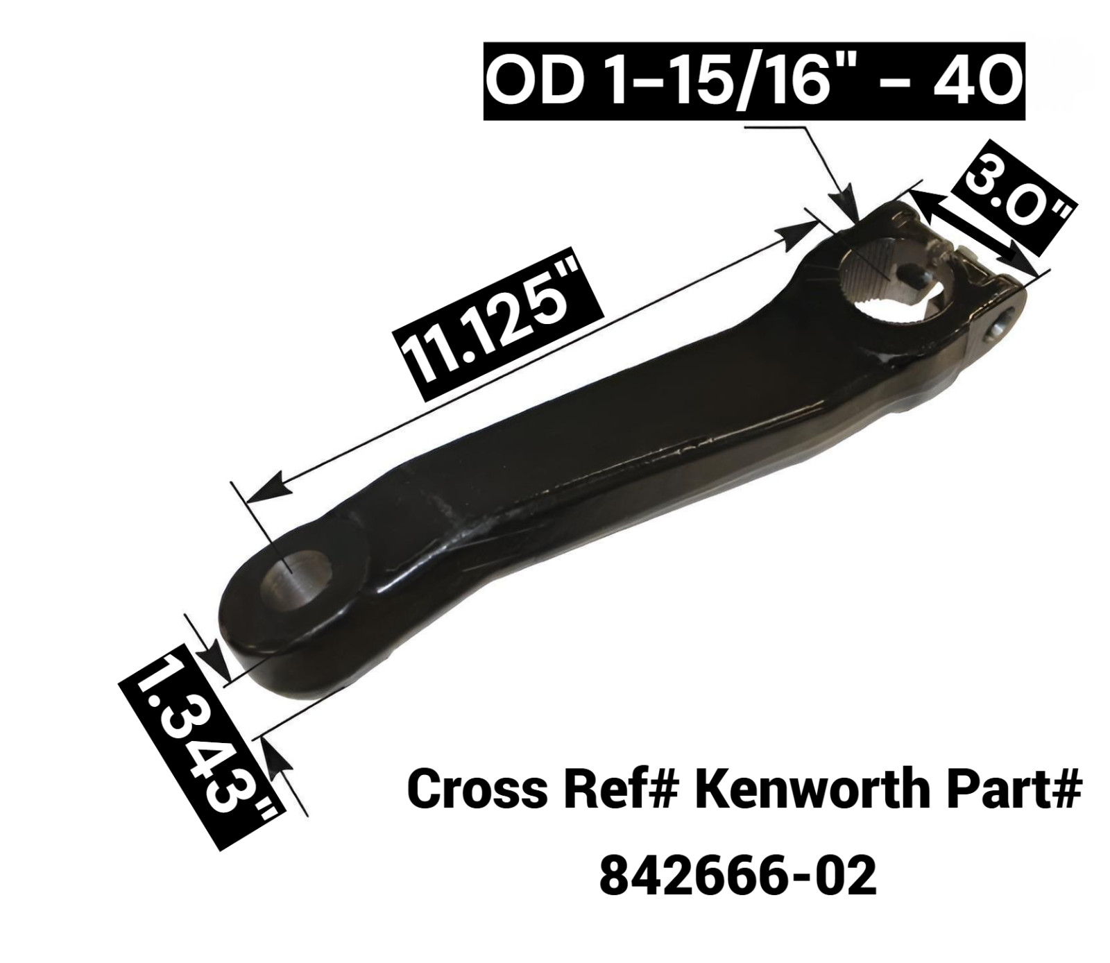 Automann Kenworth Pitman Arm for Trucks Cross Reference# 842666-02