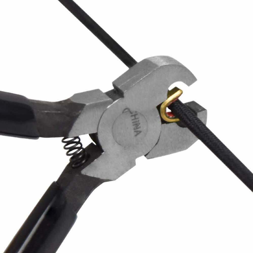 Archery Nocking Buckle Pliers String D Loop Nock Points+Bow Square Ruler Tool