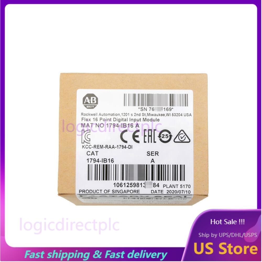 New Factory Sealed Allen-Bradley 1794-IB16 Flex I/O Input Module US Free Tax