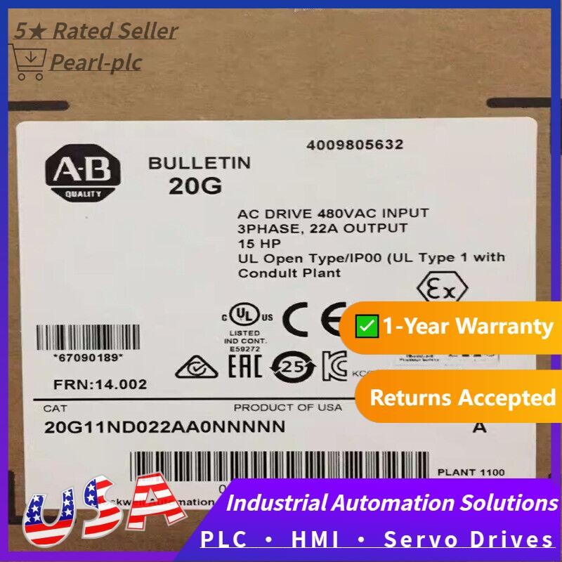 Allen-Bradley New Original Genuine Inverter 20G11ND022AA0NNNNN US Free Tax