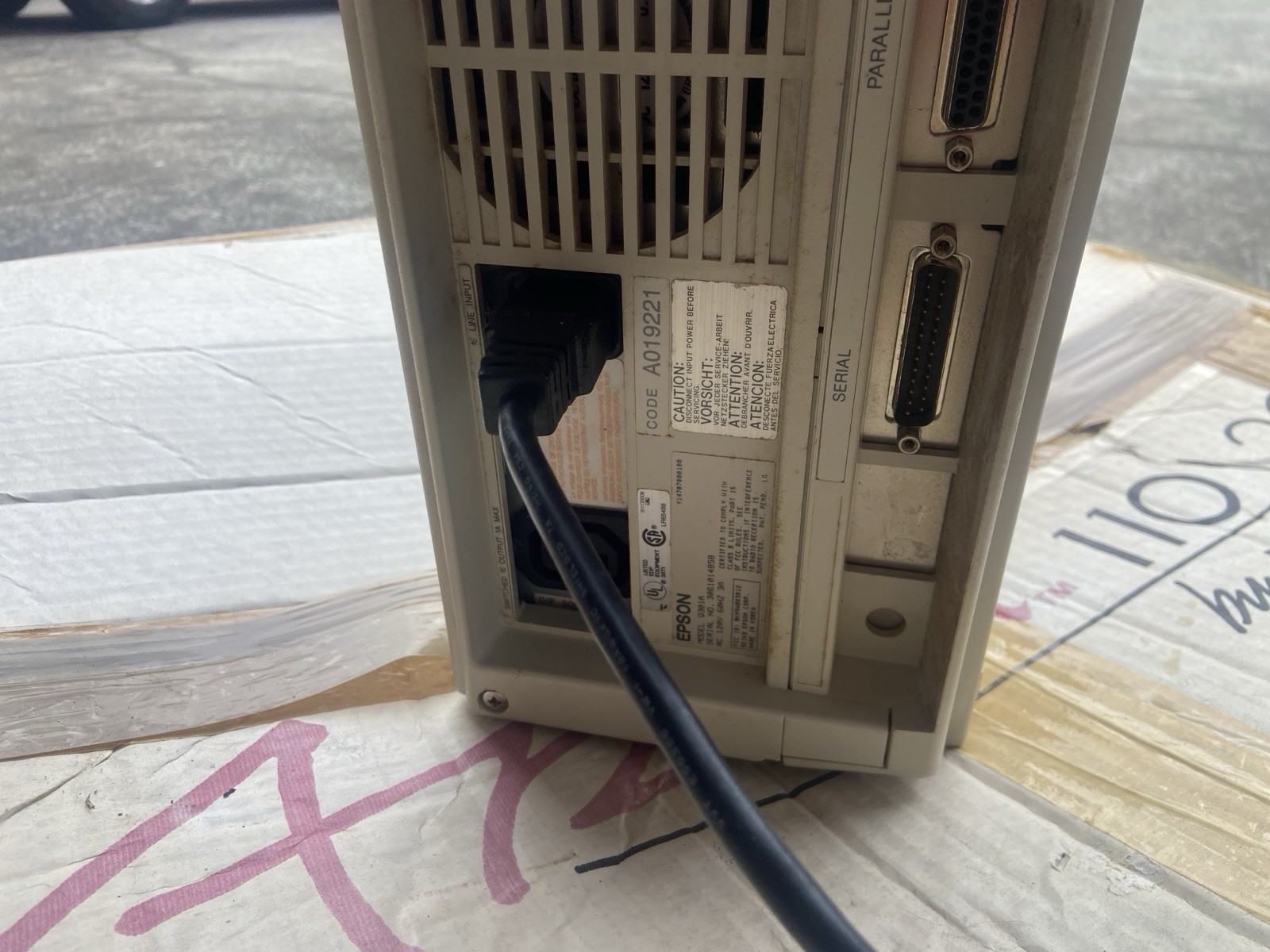 Epson Equity I + Q301A Desktop Computer 640KB Ram - Untested