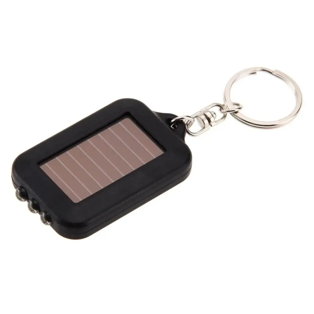 Mini Flashlight Solar Charging Key Chain Mini LED KeychainFlashlight Outdoor lot