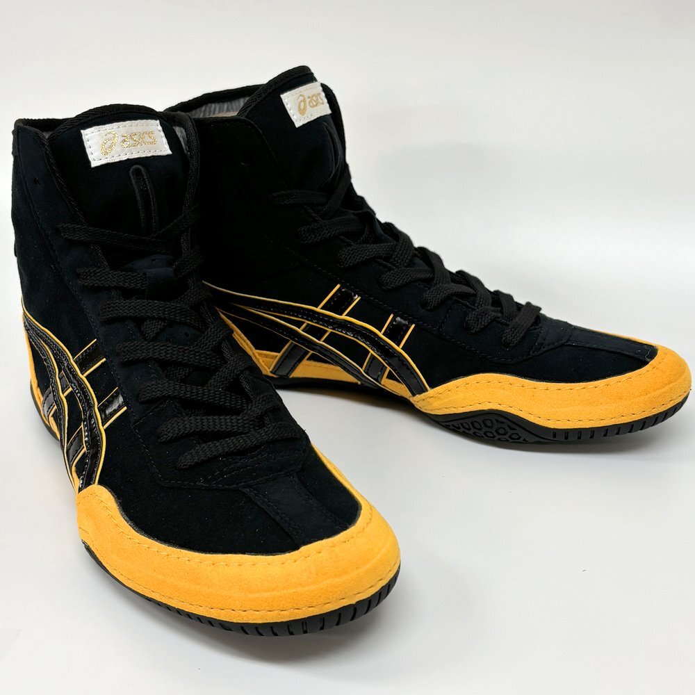 ASICS Wrestling Boxing Shoes EX-EO (Successor to TWR900) Black x Yellow