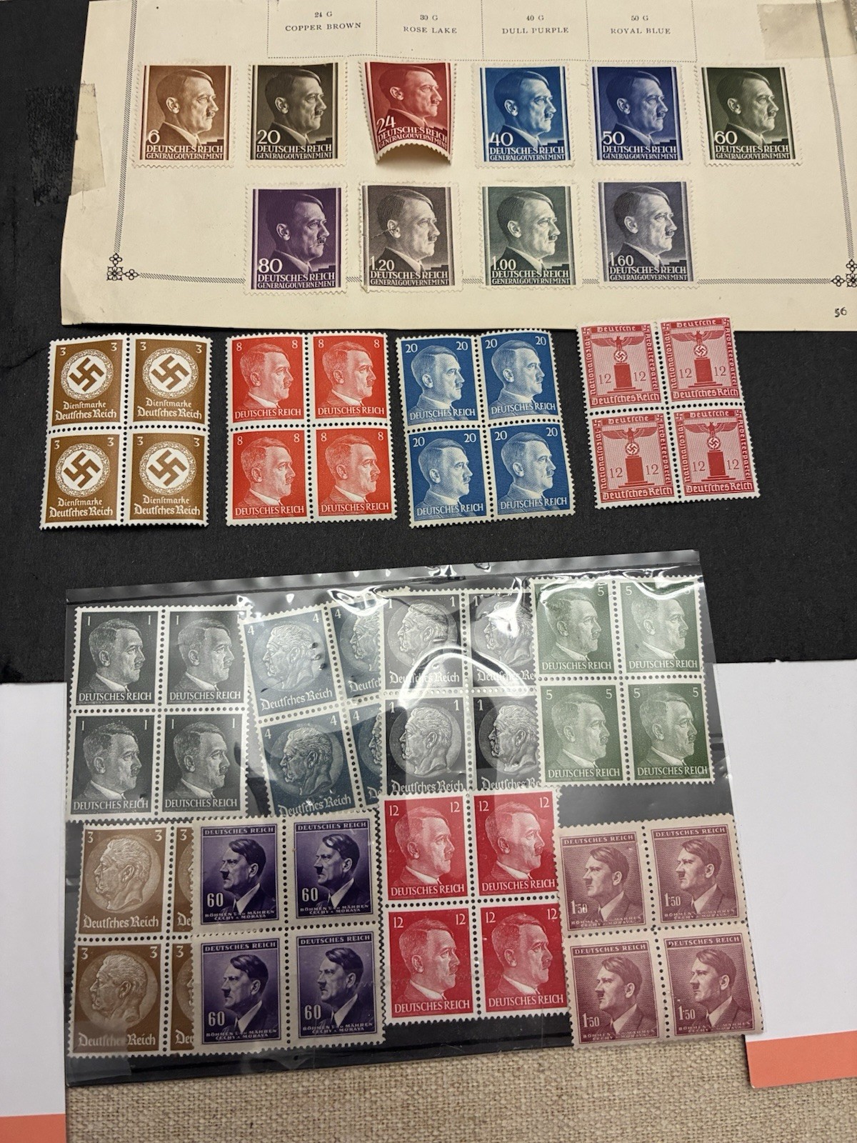 Adolph Hitler Postage Stamps