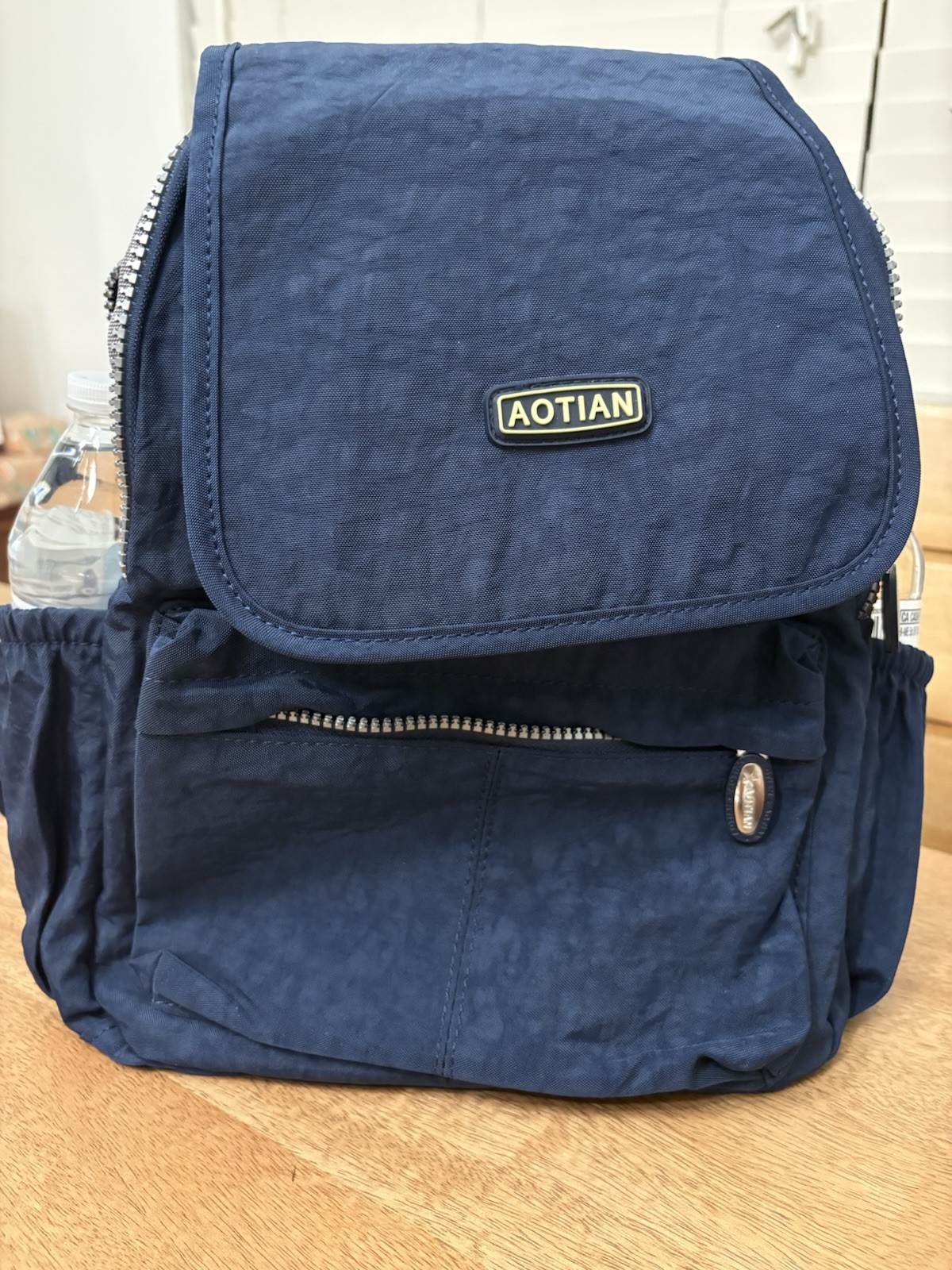 Aotian Medium Backpack Preowned, But Never Used, Gender Neutral, Navy Blue