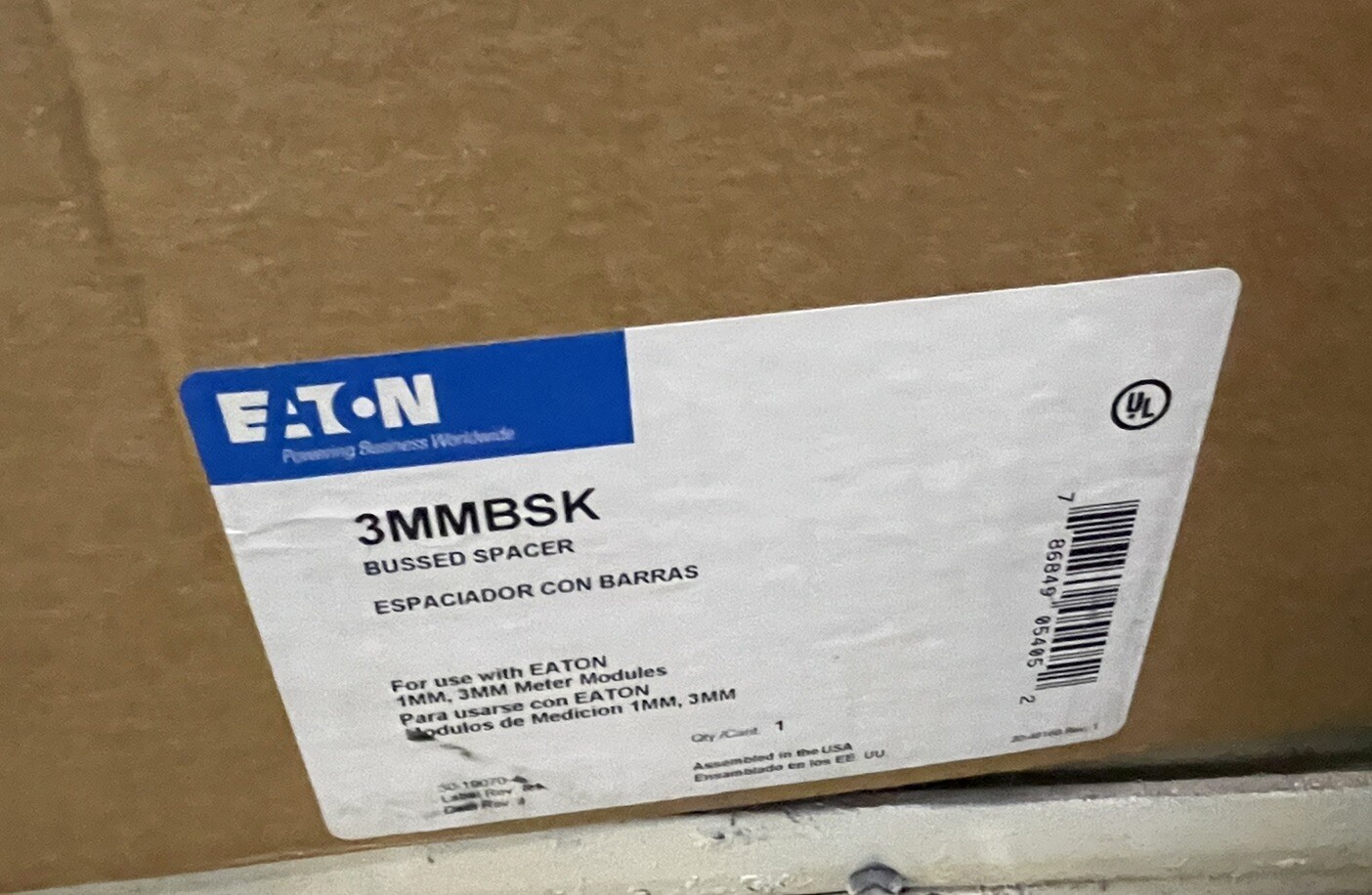 Eaton 3MMBSK Bussed Spacer For Stacks 1200A