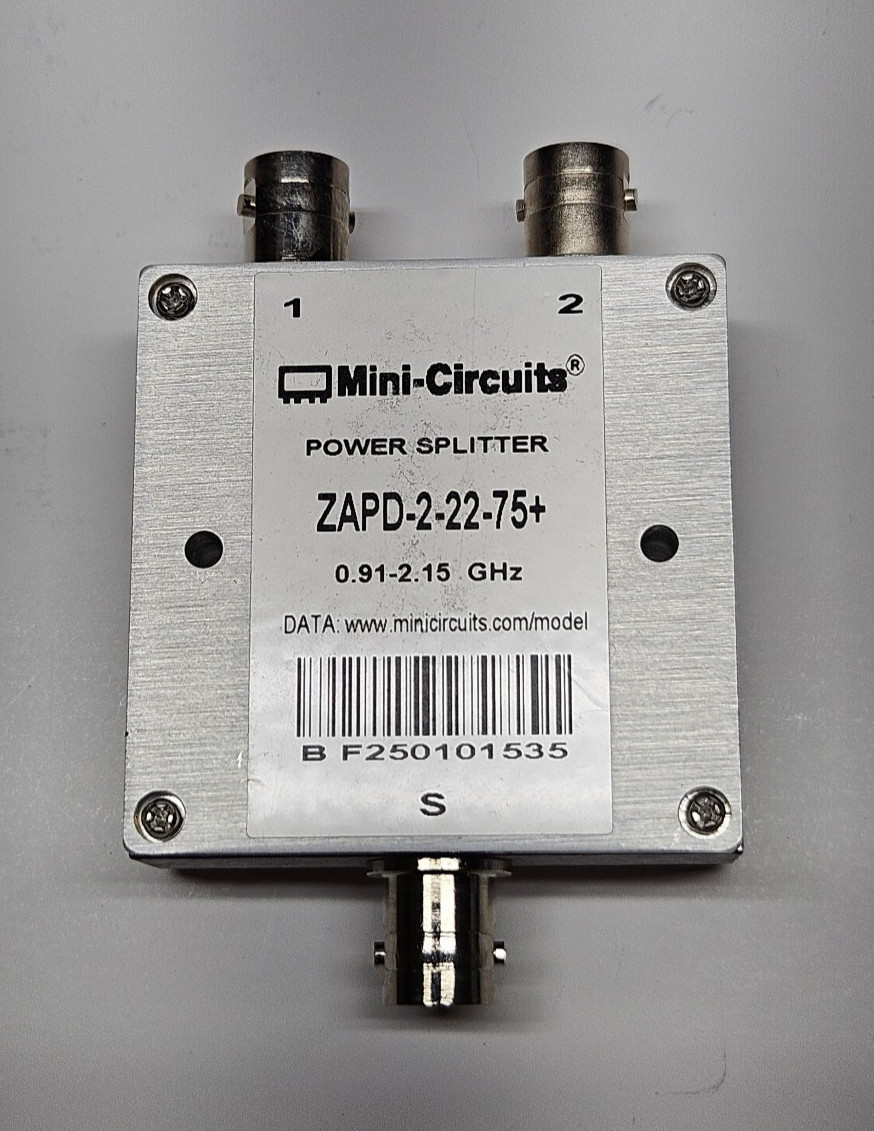 Mini-Circuits ZAPD-2-22-75+ 2-way splitter, 75 ohms