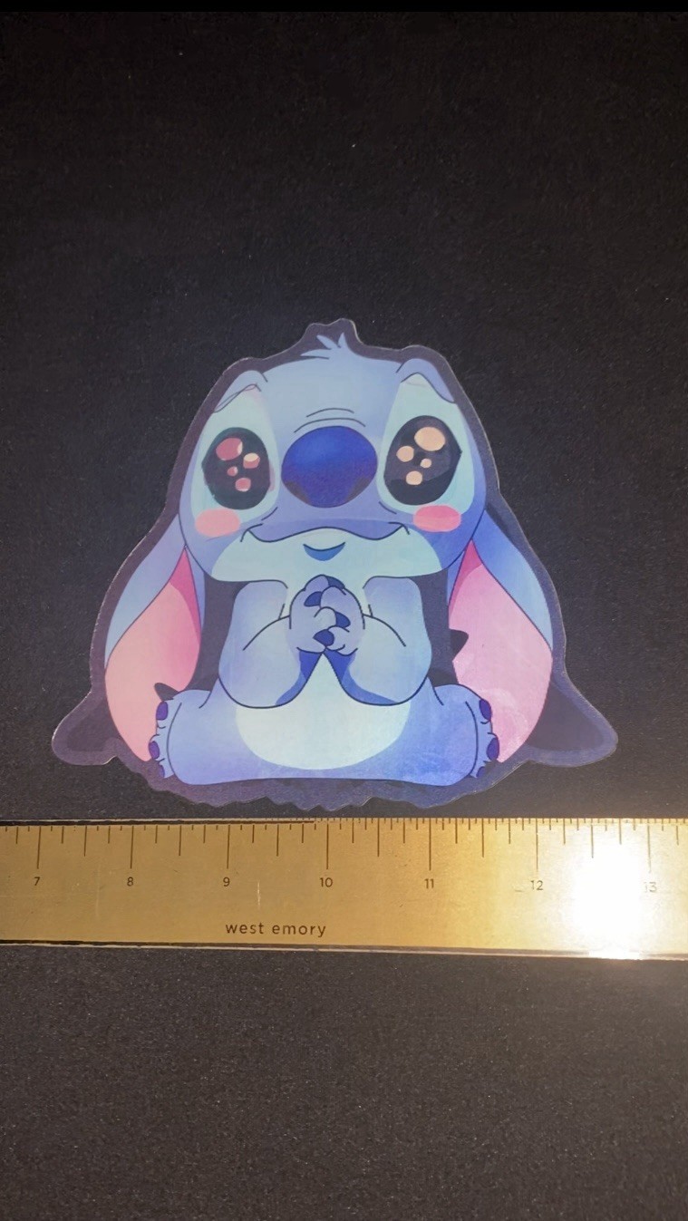 Lilo & Stitch 3D Lenticular Anime Motion Car Sticker Decal Peeker