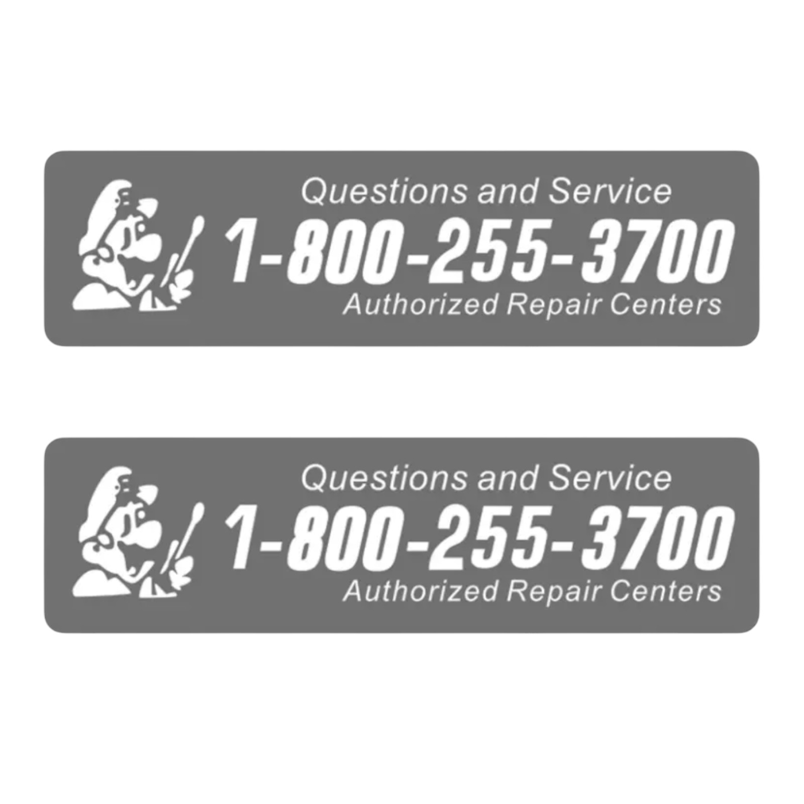 2pk Replacement Repair Center Label Sticker for Game Boy / Color / Advance GBA