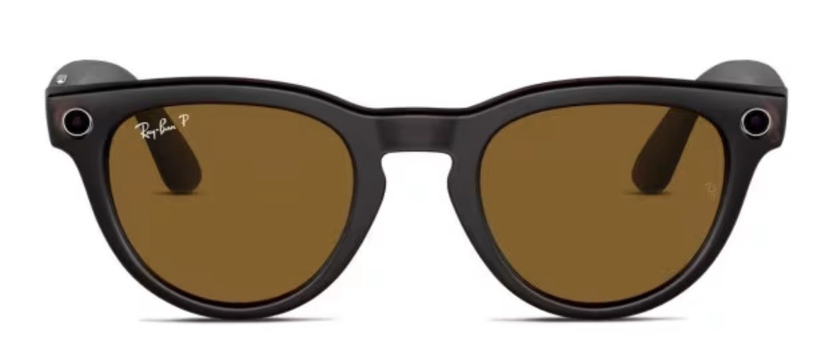 RESEALED RAY-BAN Meta GEN1 HEADLINER Smart Sunglasses Rebel Black/Brown Plrz