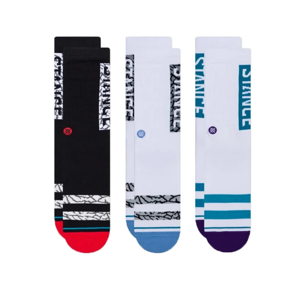 Stance Casual Socks 'The OG 3 Pack' | 3 Pairs | M | Crew | New With Tags | 2020