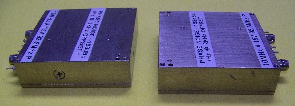 One CTI 103.75MHz PLXO 10MHz ref. in, Phase Noise -153dBc/Hz