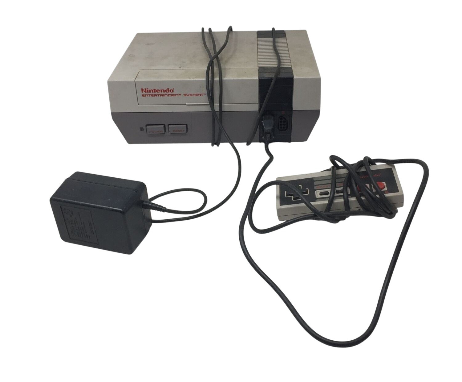 Nintendo Entertainment System with Adapter and Controller