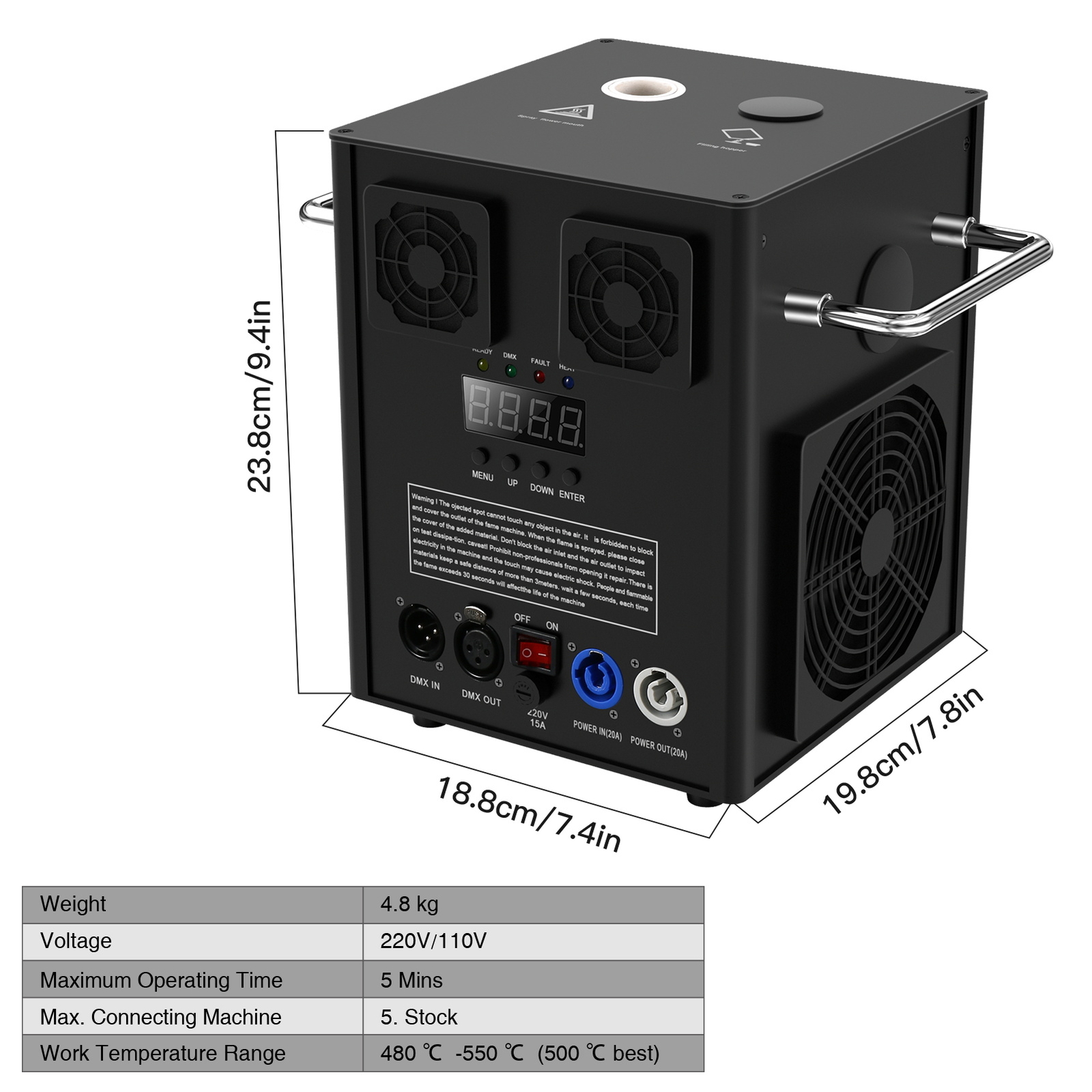 700W Cold Spark Firework Machine Stage Effect DMX Machine DJ Event Party Wedding