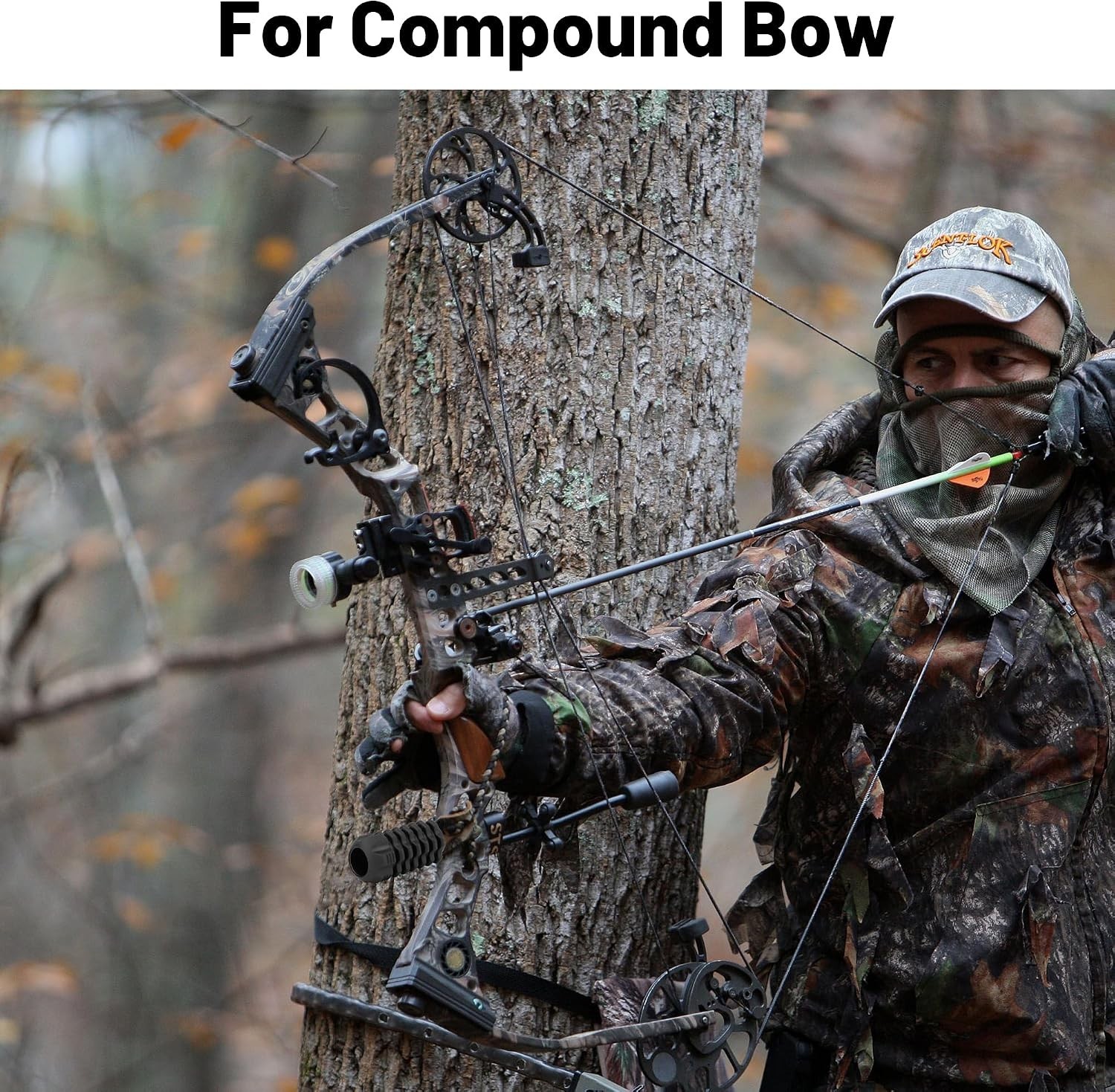 Lightweight Universal Bow Stabilizer Set with Vibration Dampening - 4 Pack