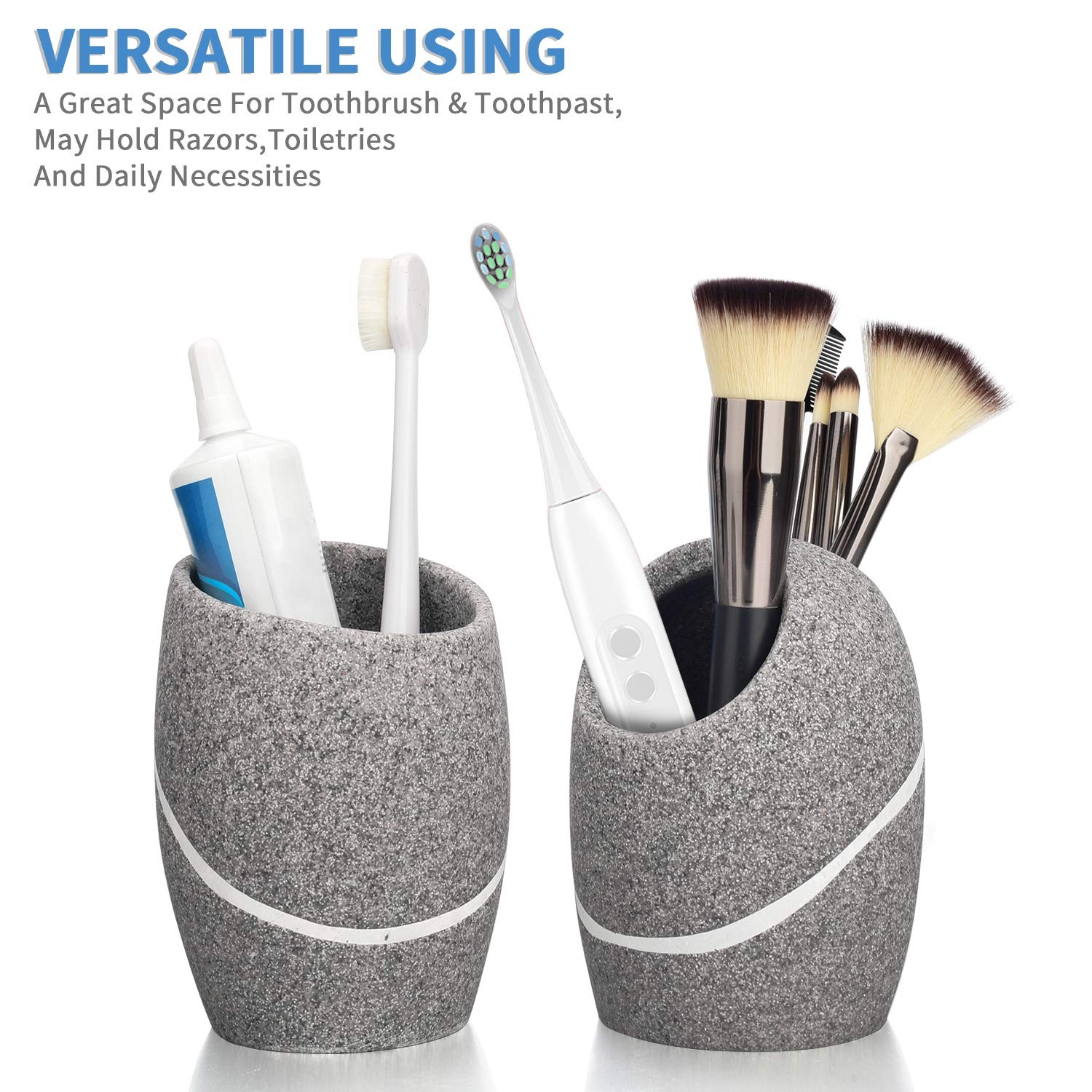 Bathroom Accessory Set,4 Pieces Bathroom Decor Complete Set Vanity Countertop...