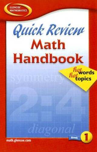 Quick Review Math Handbook: Hot Words, Hot Topics, Book 1, Student  - GOOD