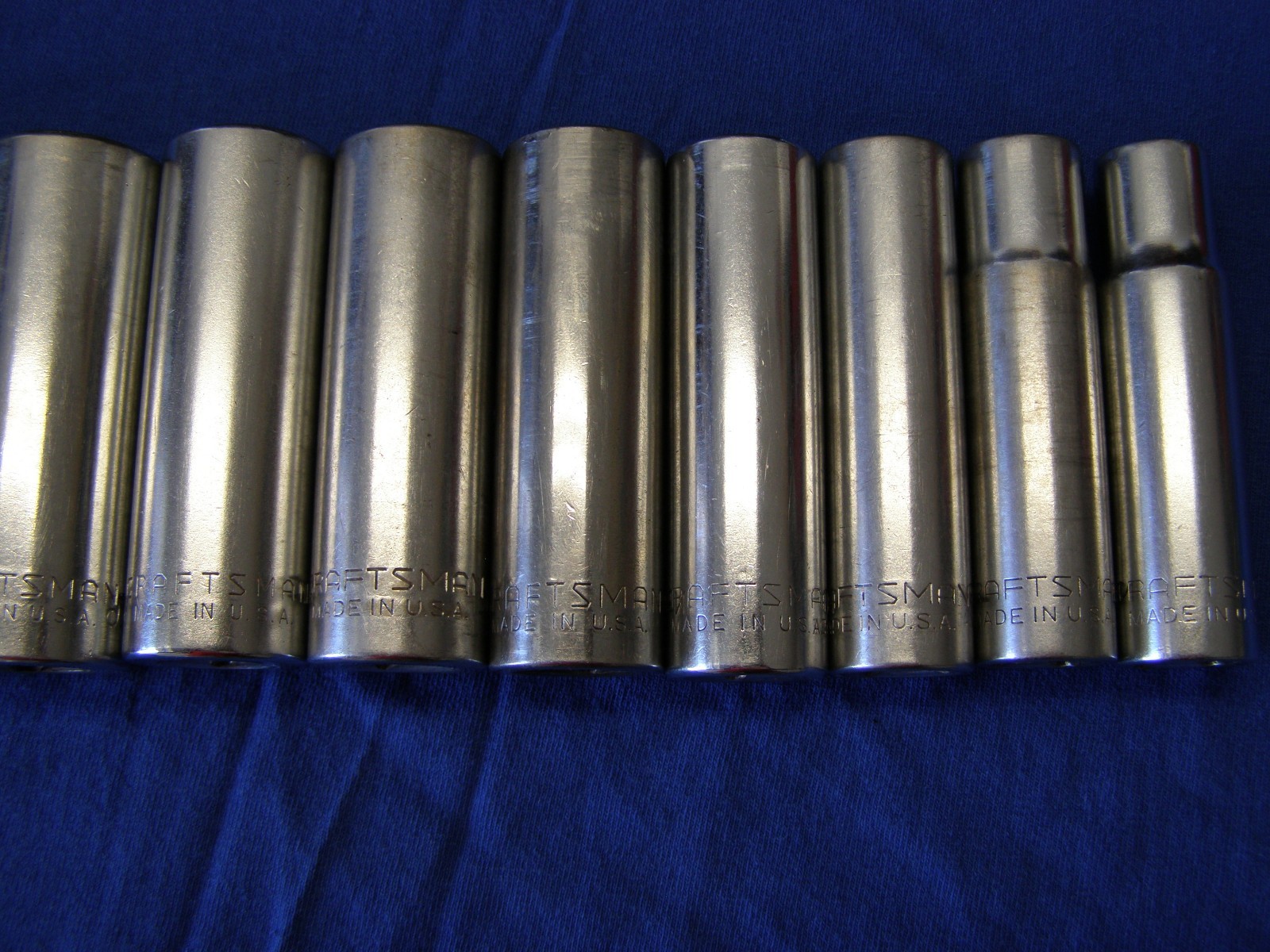 Craftsman 1/2" Drive SAE 12 Piece DEEP Socket Set USA Made