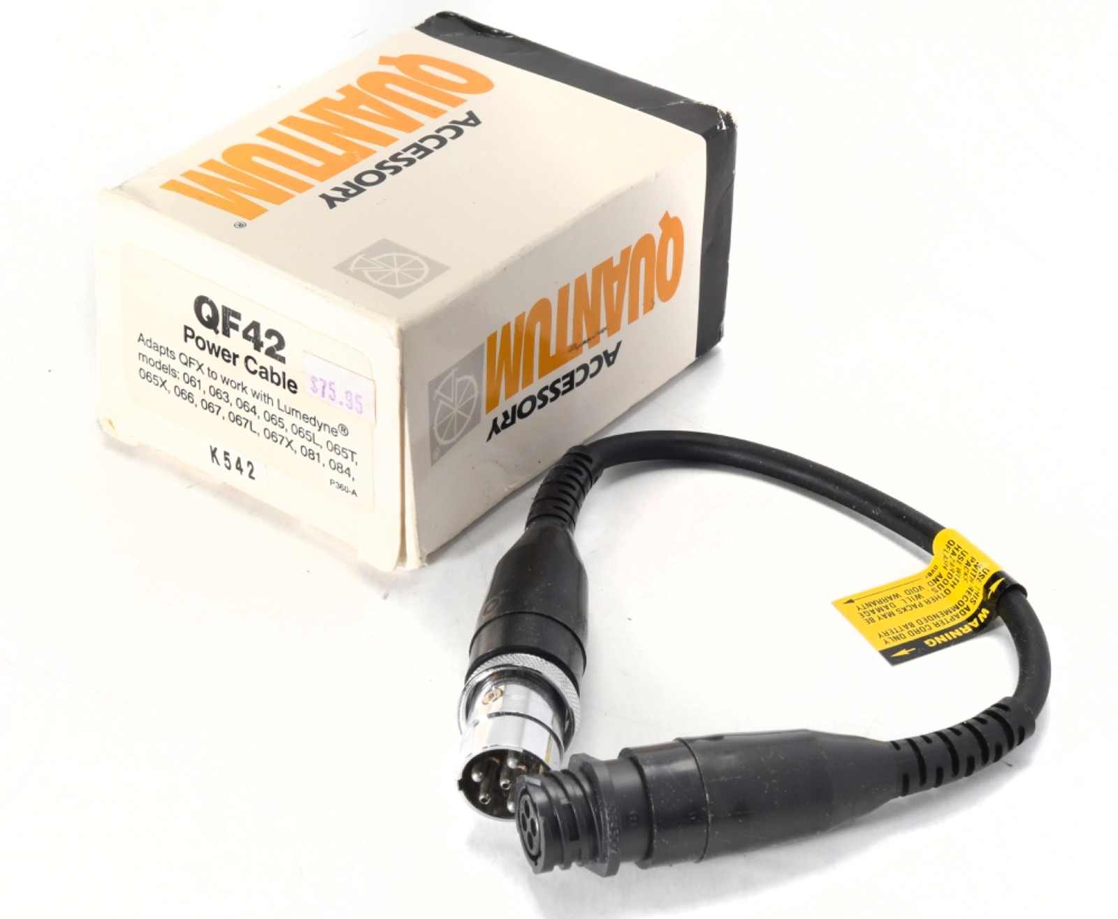 Quantum Instruments Quantum Battery 1 W Charger and Cables UNTESTED