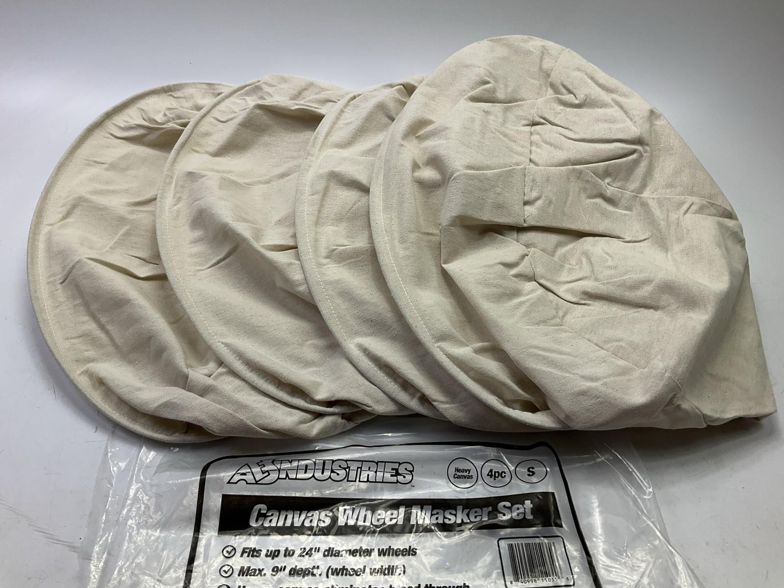 AES 30237 Canvas Wheel Cover Set Pair Protection Covers Up To 24" Diameter Rims