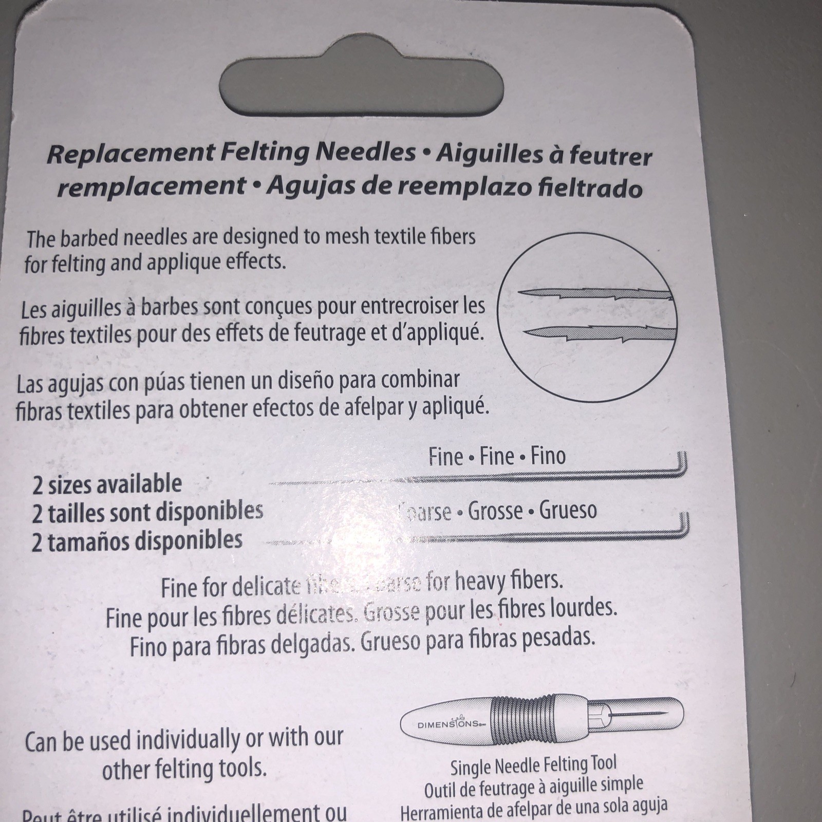 Feltworks Replacement Felting Needles 6/Pkg