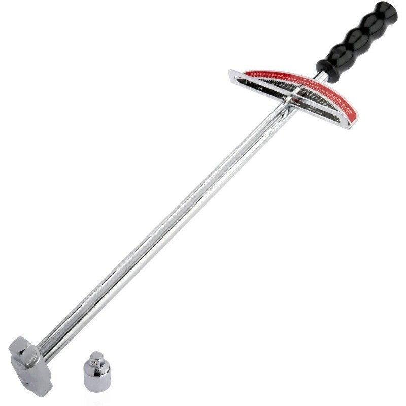 Dual Drive Beam Style Torque Wrench 3/8” & ½” Drives 17” Length 0-150 Ft-Lbs