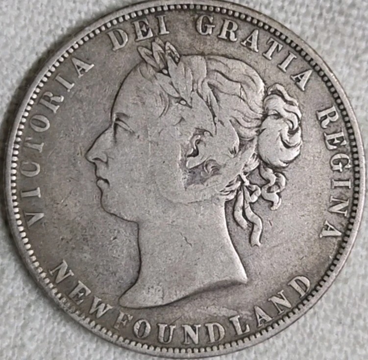 1900 Newfoundland 50 Cents. Free Shipping.