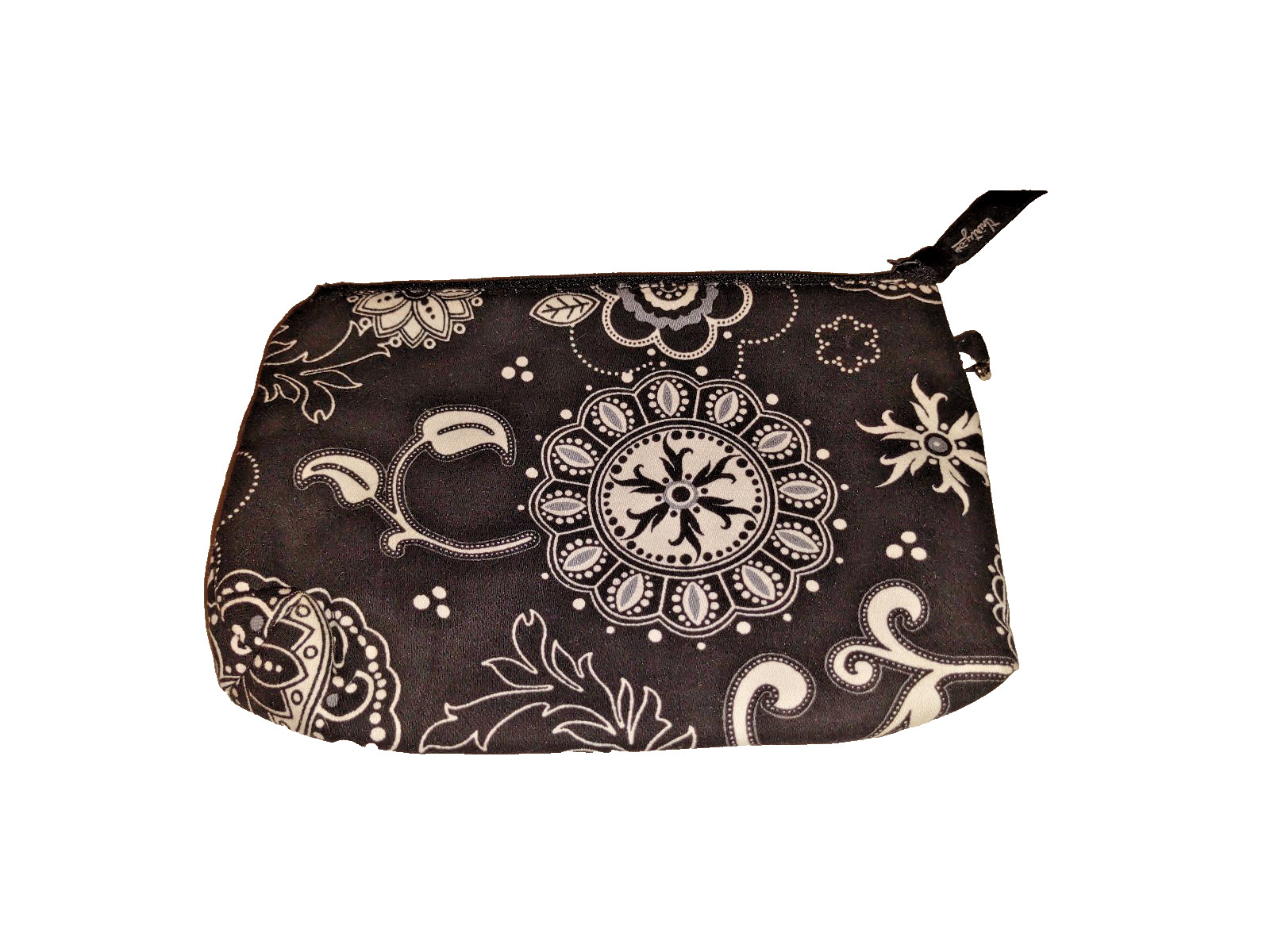 Thirty one Mini Zipper Pouch in Onyx Medallion *EUC