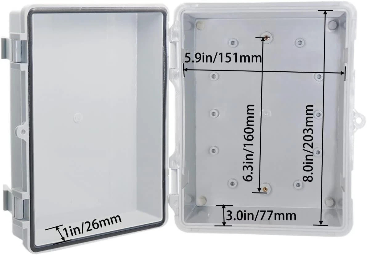 Outdoor Waterproof Electrical Box Junction Box Weatherproof Ip67 Abs Plastic