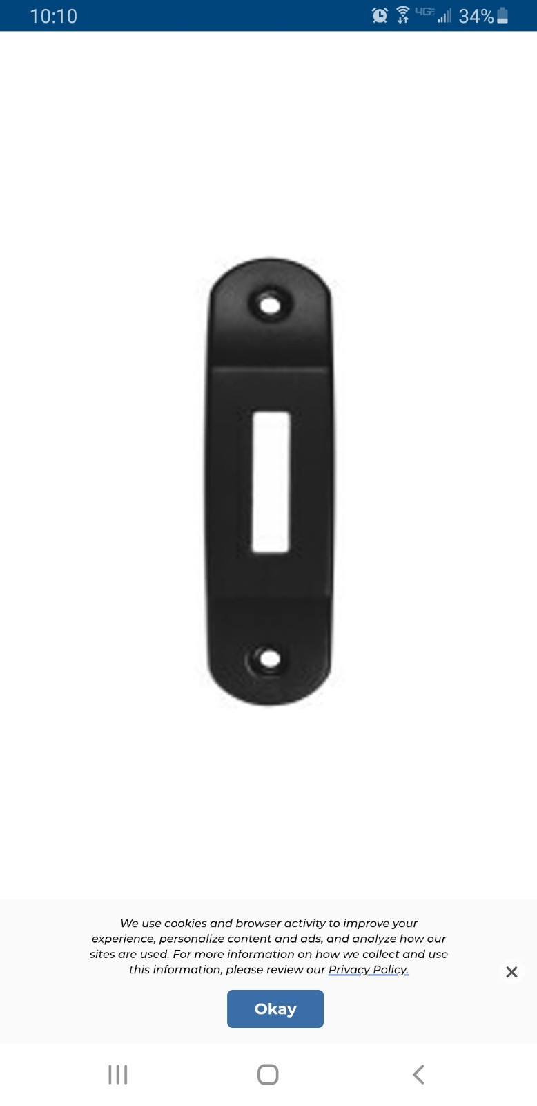 Nicor PrimeChime Plus 2 Black Decorative Lighted Doorbell Button