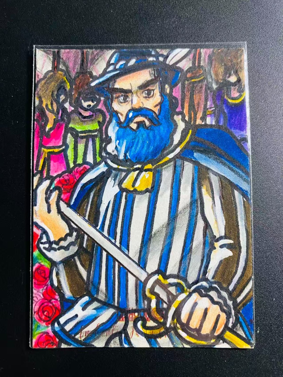 Typhoon Bluebeard The Cursed Nobleman 1/1 Sketch by Christoffer Allen Victoria