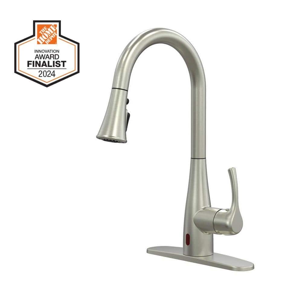 Glacier Bay Touchless Pull Down Kitchen Faucet Stainless Steel TurboSpray