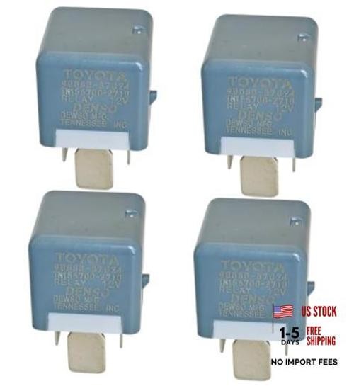 4X 90080-87024 12VDC 4Pins TN156700-2710 Automotive Power Relay - Compatible