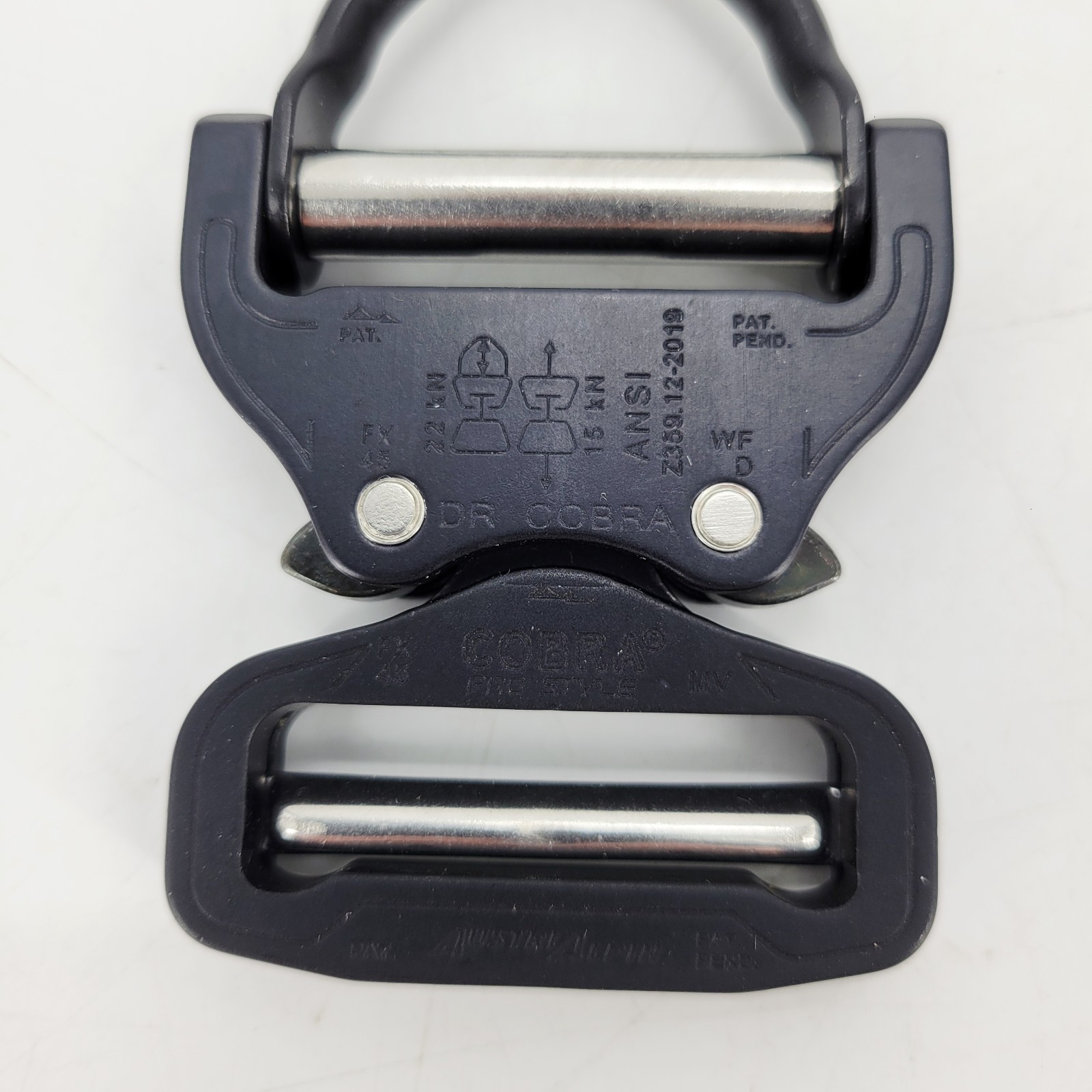AustriAlpin DR Cobra Pro Style D-Ring Buckle 1.75" 45mm Black
