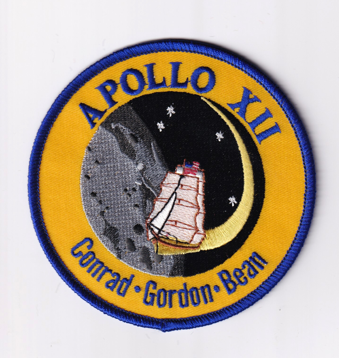 Apollo 12 Patch – Sew On, 4"