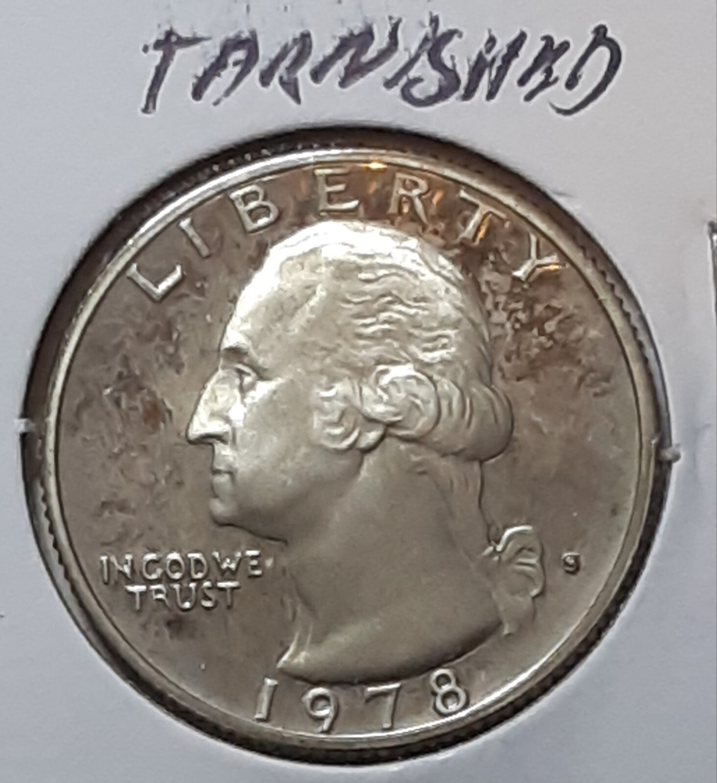 1978 Washington S Quarter - Proof - Tarnished