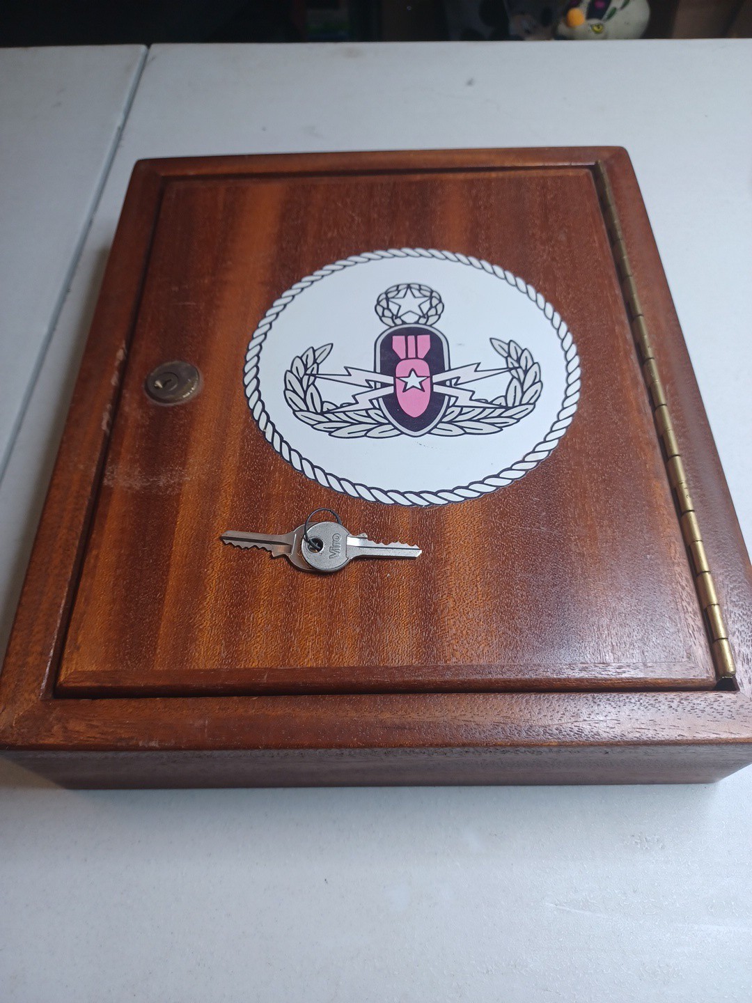 Wood Hanging Key Lockbox