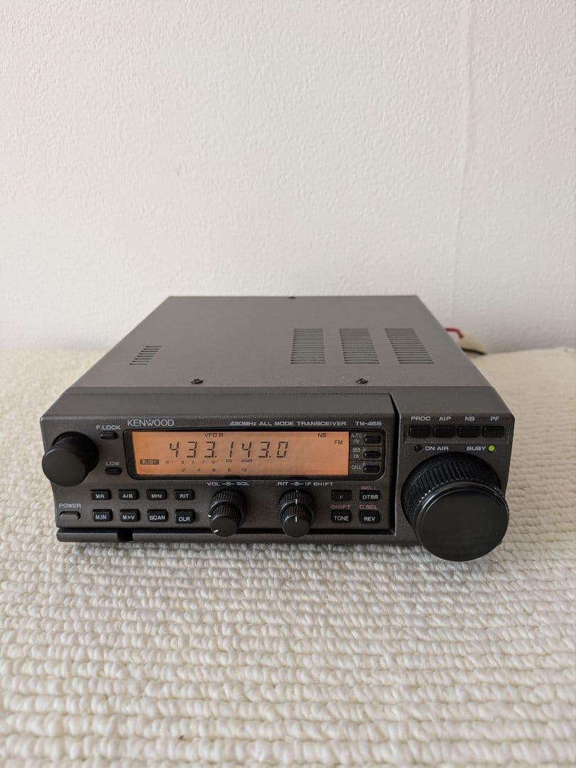 Kenwood TM-445 430MHz All Mode Transceiver Ham Radio 10W Tested w/ Mic Japan