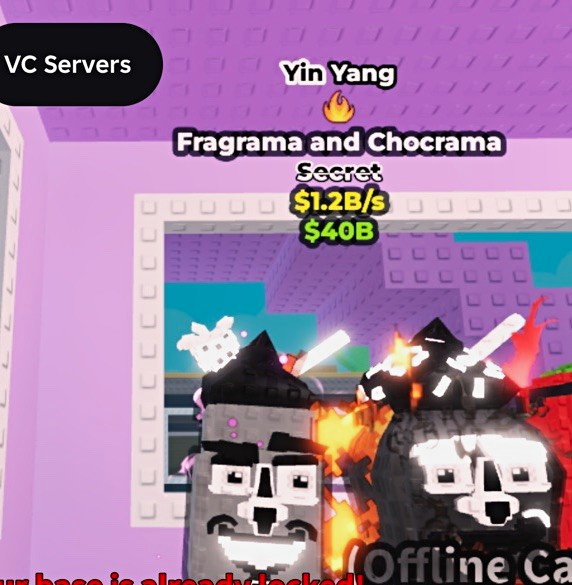 Yin Yang Fragrama & Chocrama Secret Game Item $1.2B/s steal a brainrot