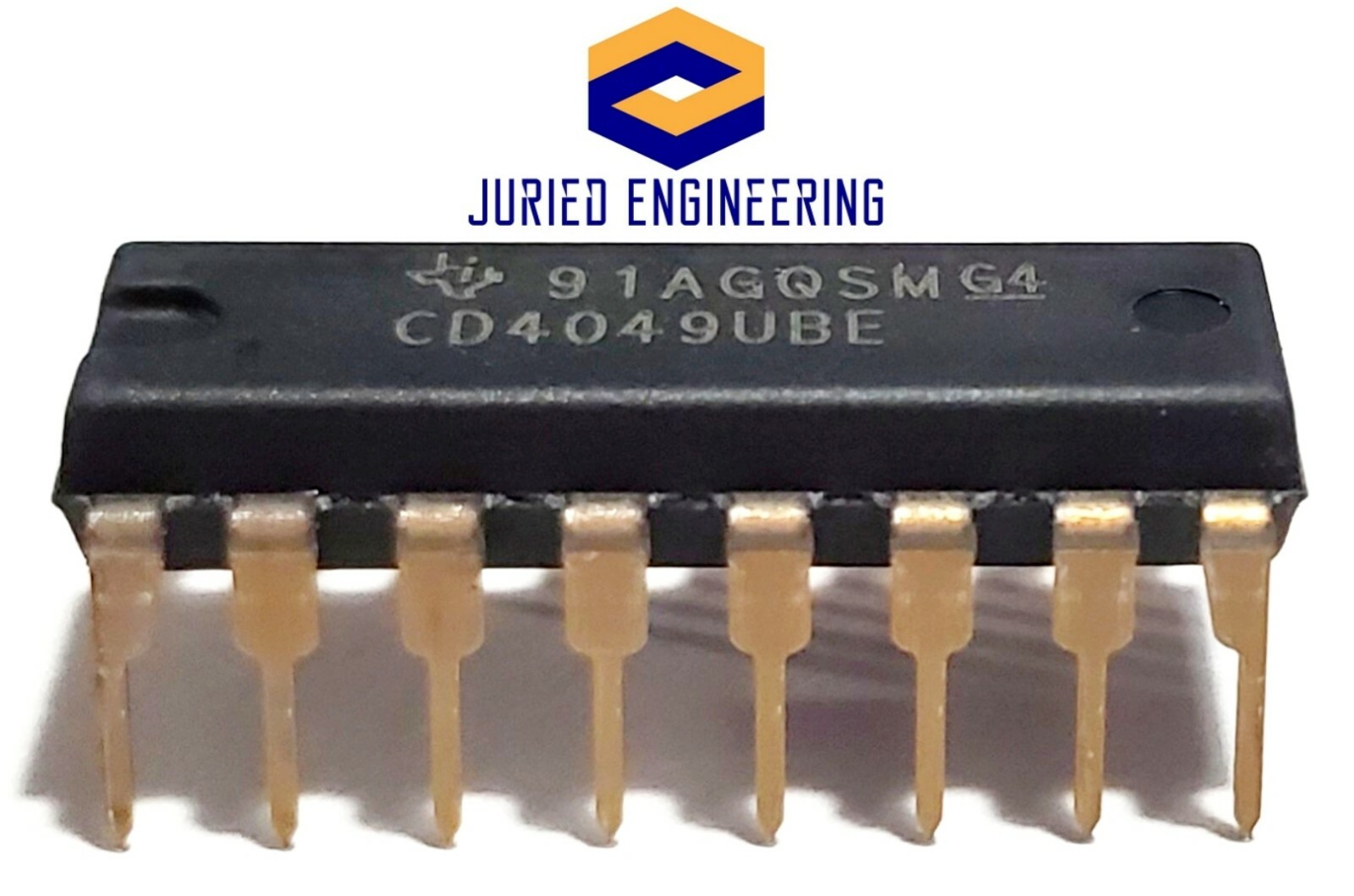10PCS CD4049UBE CD4049 CMOS HEX Buffer/Converters - New IC
