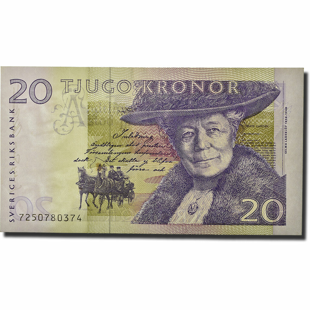[#564237] Banknote, Sweden, 20 Kronor, 1991-1995, 1994-1995, KM:61b, UNC(63)