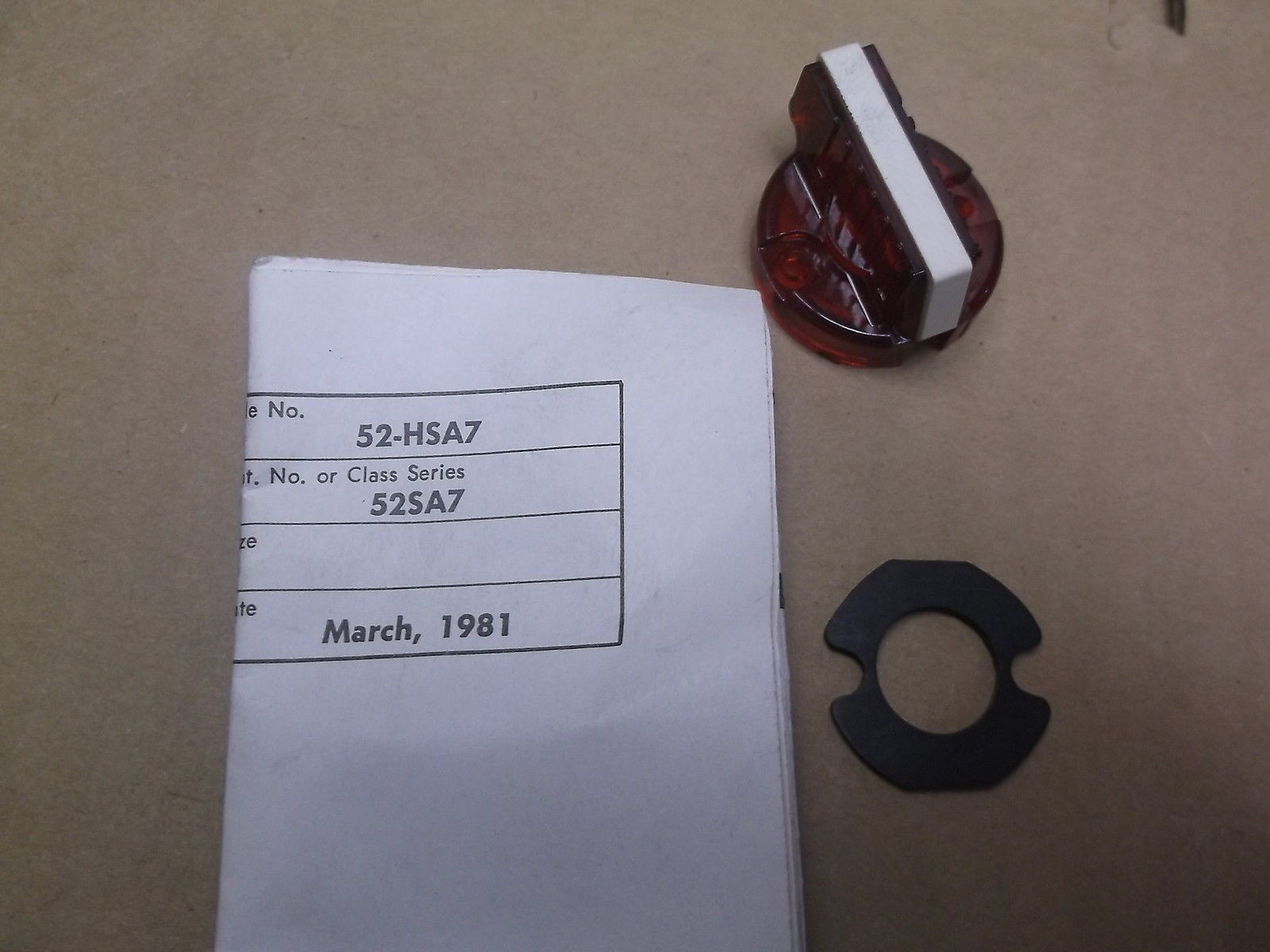 Furnas 52-HSA7 Oil Tight Illuminated Red Selector *FREE SHIPPING*