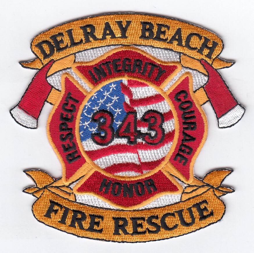 Delray Beach  Fire - Rescue, Florida  (Honor-Respect-Courage) fire patch