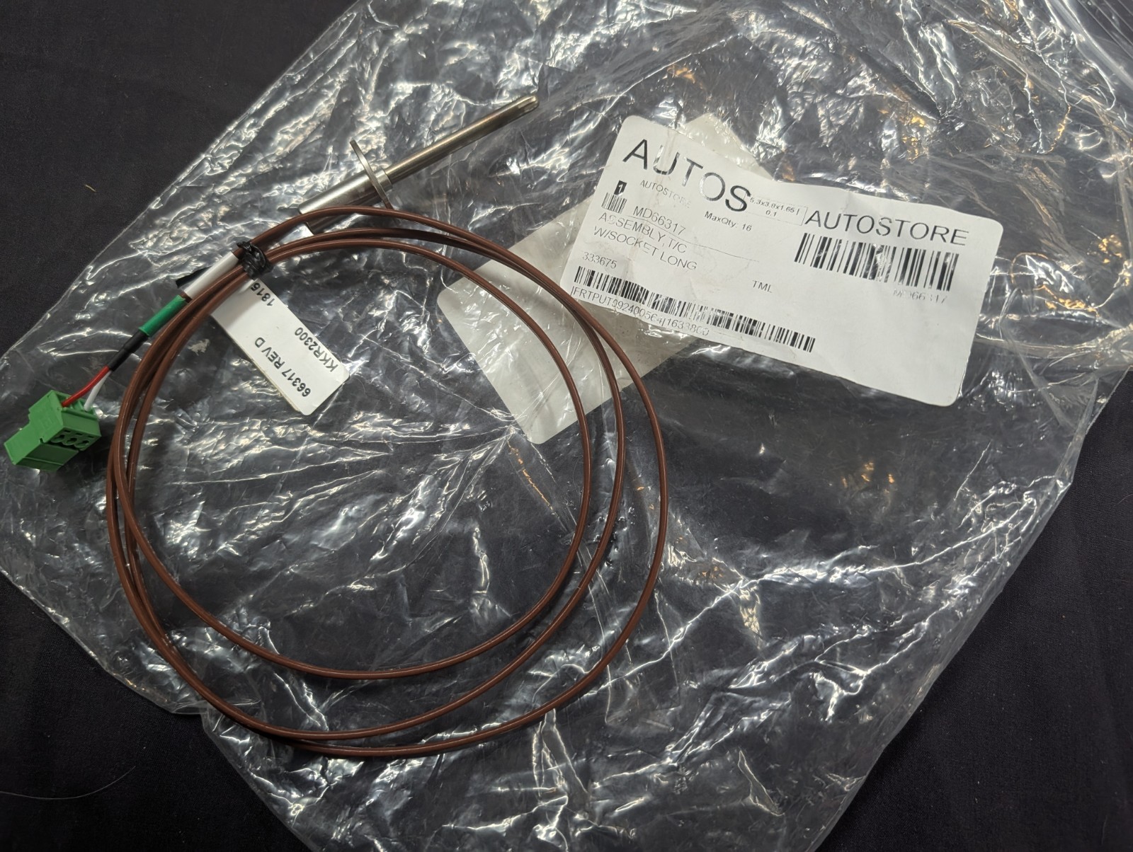 66317 Middleby Assembly,T/C Socket Long Genuine OEM MD66317