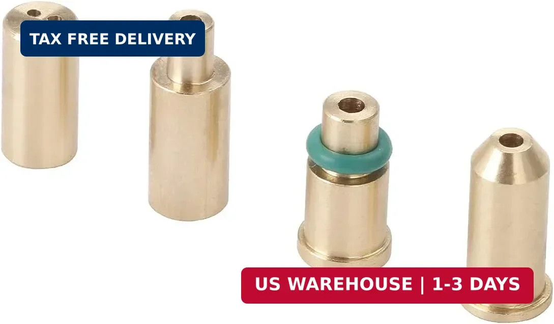 4PCS Replacement Brass Gas Refill Adapter for S T Dupont Lighter Yellow/Red/Gree